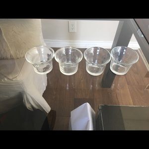 Glass candle votives